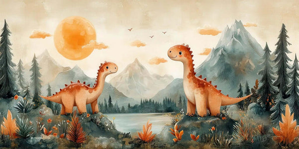Dinozor Arkadaşlar Poster Duvar Kağıdı - Sample