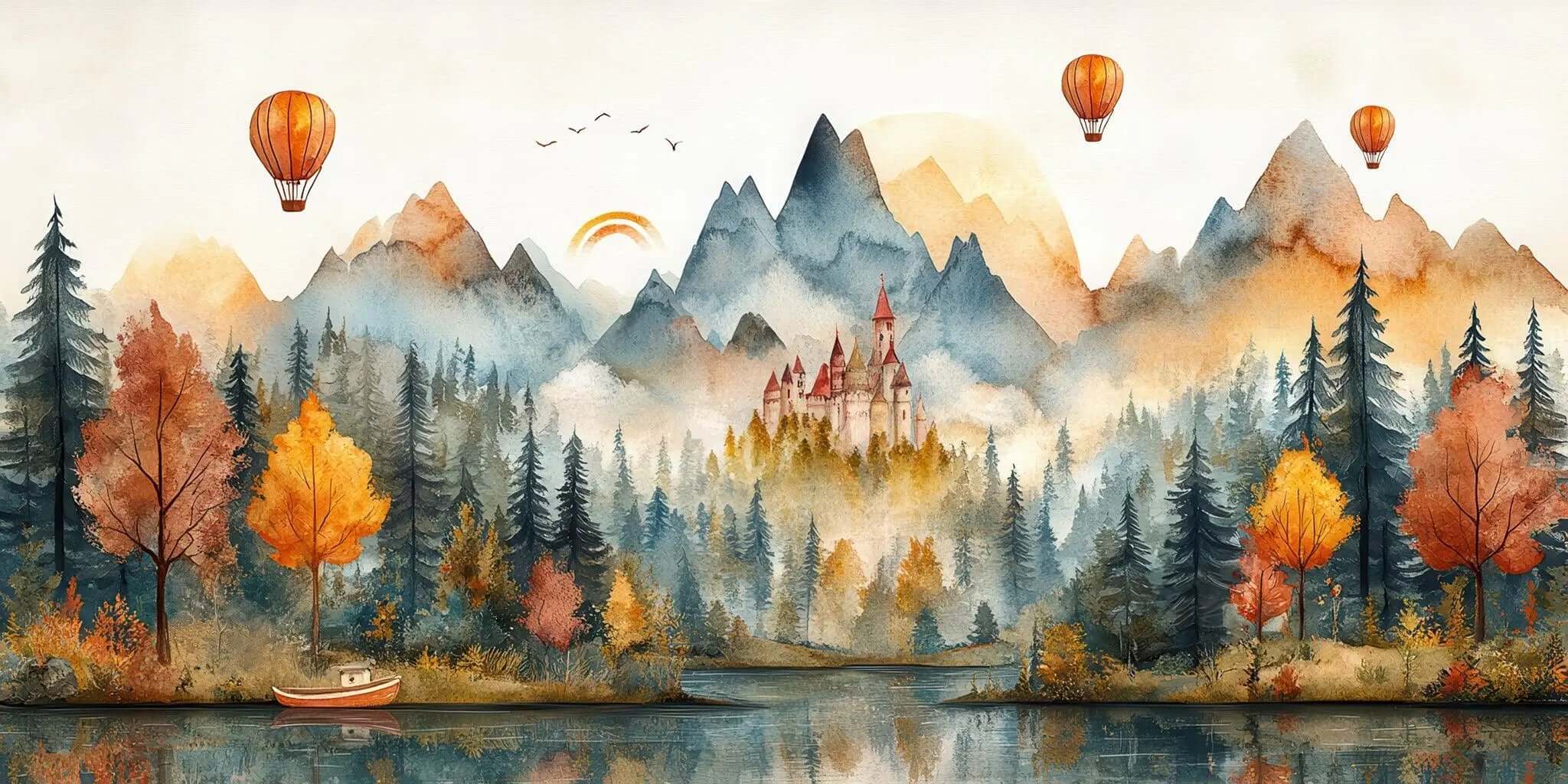 Fairy Tale Castle Wallpaper Mural
