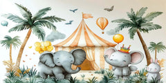 Circus Elephant Wallpaper Mural