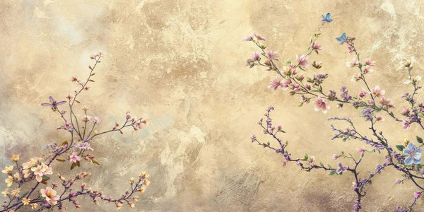 Pastel Floral Poster Duvar Kağıdı - Sample
