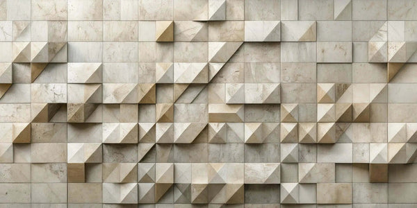 Geometrik Taş Poster Duvar Kağıdı - Sample