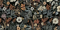 Vintage Floral Wallpaper Mural
