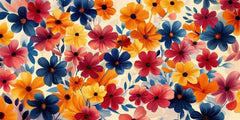 Colorful Flower Wallpaper Mural