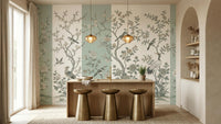 Contemporary Aqua wallpaper for Kitchen