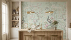 Vintage Aqua wallpaper for Kitchen
