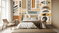 Abstract Beige wallpaper for Bedroom