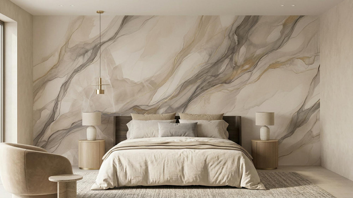 Abstract Beige wallpaper for Bedroom