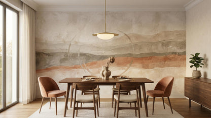 Abstract Beige wallpaper for Dining Room