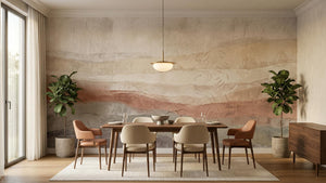 Abstract Beige wallpaper for Dining Room