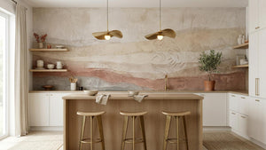 Abstract Beige wallpaper for Kitchen
