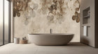 Banyo için Çağdaş Bej duvar kağıdı