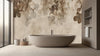 Delicate Leaf Imprint Wallpaper