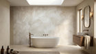 Contemporary Beige wallpaper for Bathroom