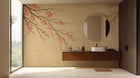 Contemporary Beige wallpaper for Bathroom