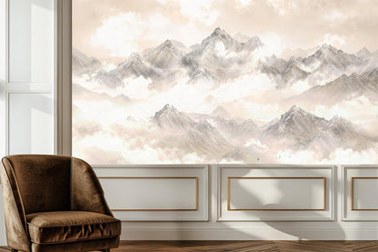 Contemporary Beige wallpaper for Bedroom