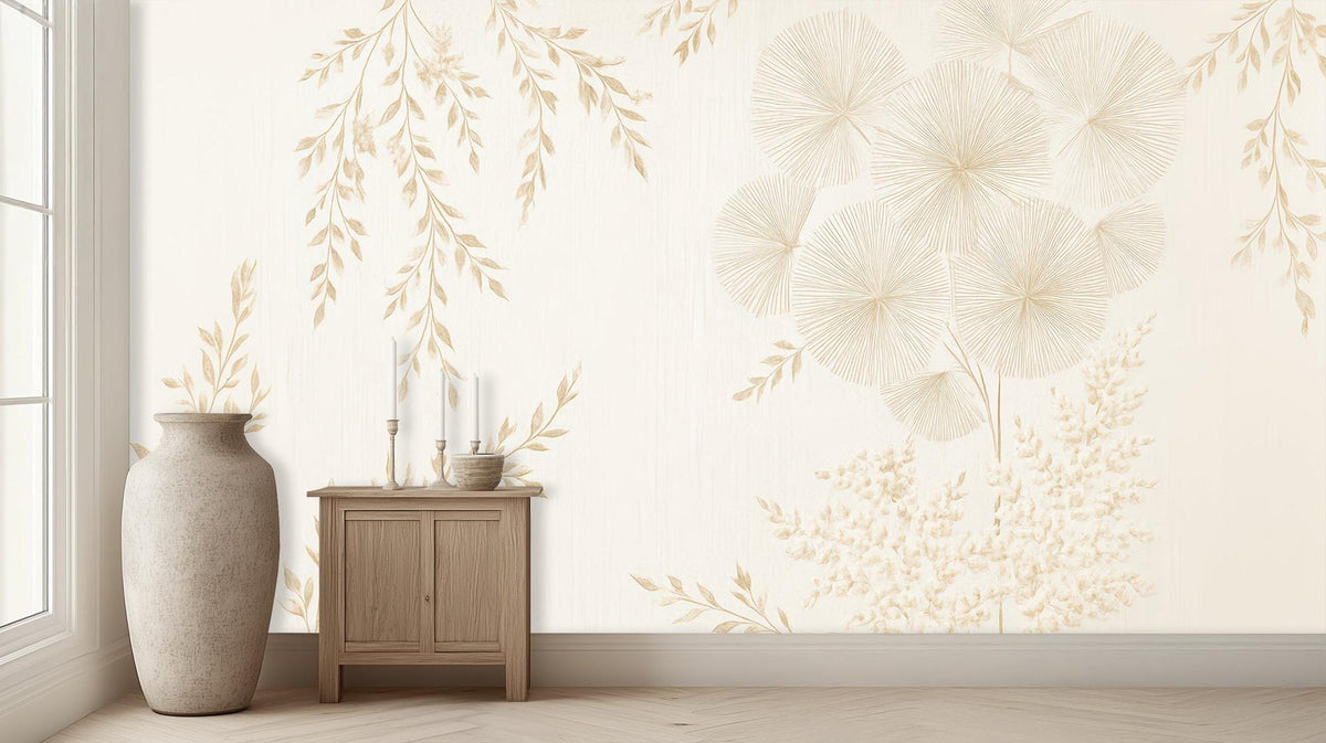 Contemporary Beige wallpaper for Bedroom