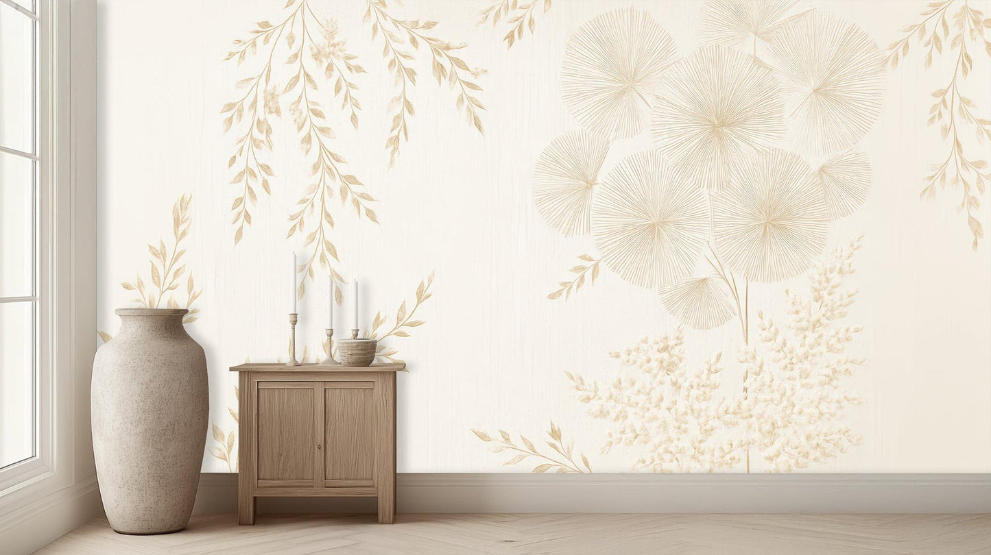Contemporary Beige wallpaper for Bedroom