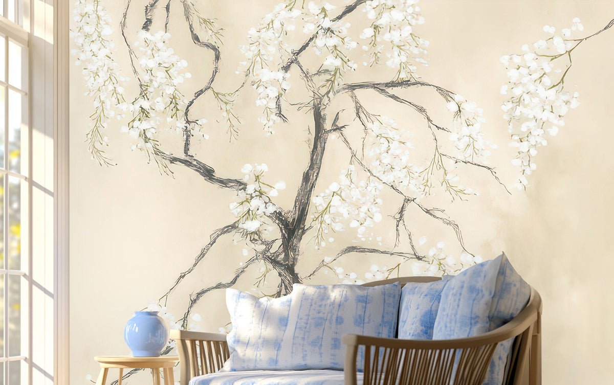 Contemporary Beige wallpaper for Bedroom