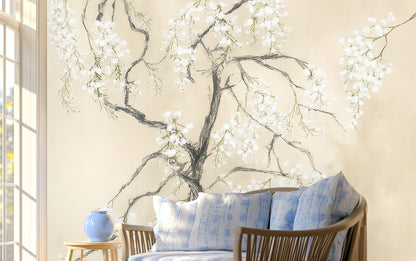 Contemporary Beige wallpaper for Bedroom