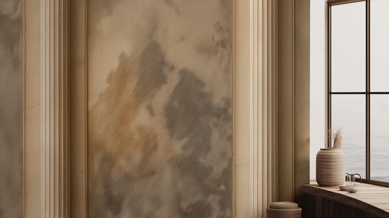Contemporary Beige wallpaper for Bedroom