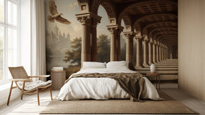 Contemporary Beige wallpaper for Bedroom