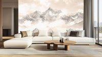 Contemporary Beige wallpaper for Living Room