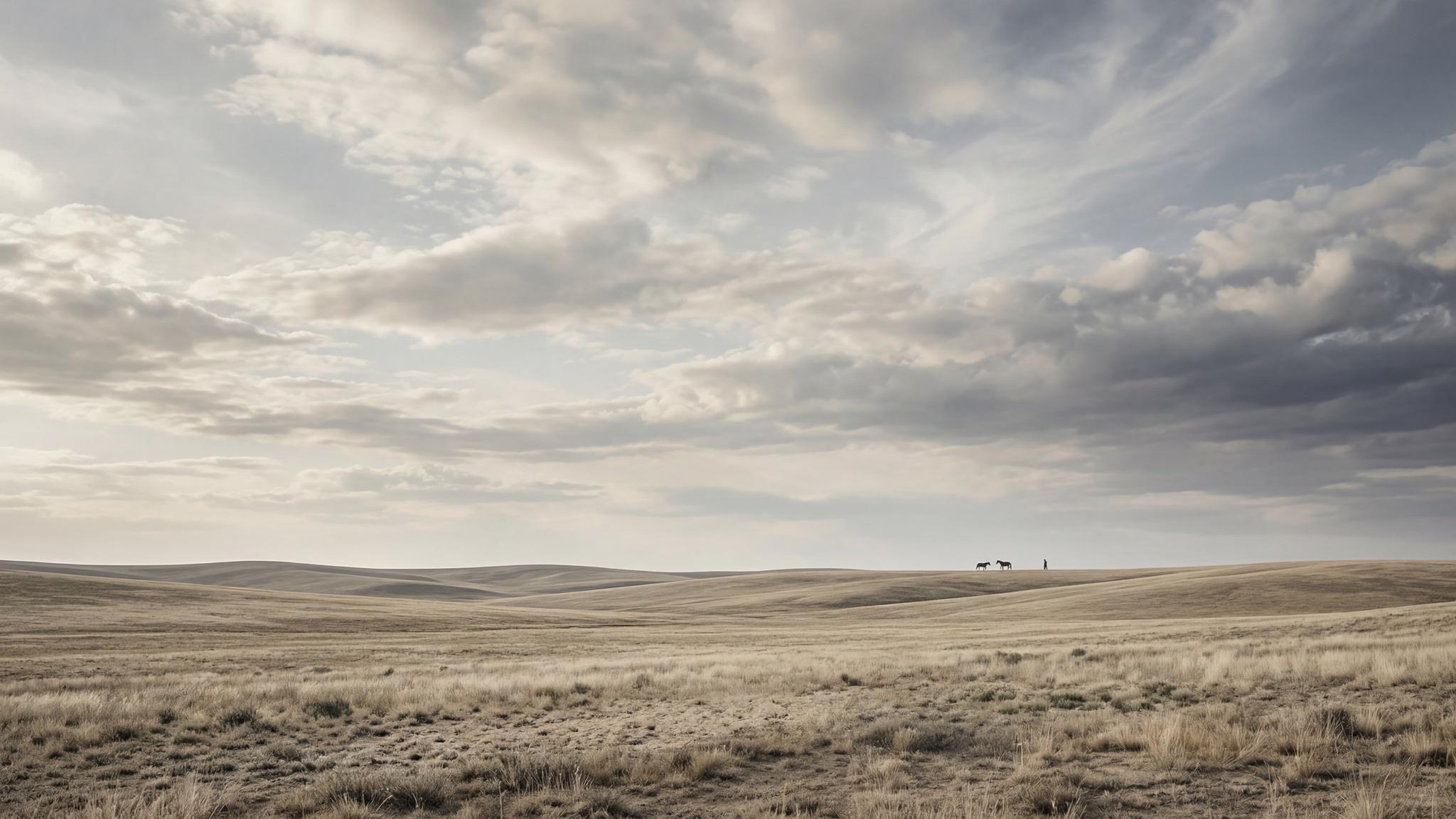 Serene Prairie Horizon Wallpaper