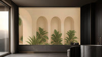 Contemporary Beige wallpaper for Living Room