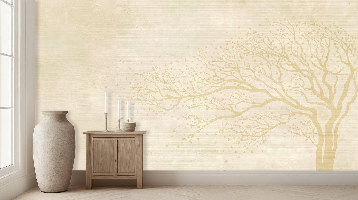 Contemporary Beige wallpaper for Living Room