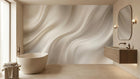 Banyo için Modern Bej duvar kağıdı