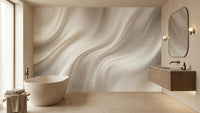 Banyo için Modern Bej duvar kağıdı