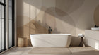 Brown wallpaper mural with tan soft warm neutral tones