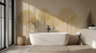 golden Silhouette Tree wallpaper for a boutique hotel wall