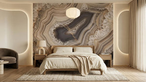 Modern Beige wallpaper for Bedroom