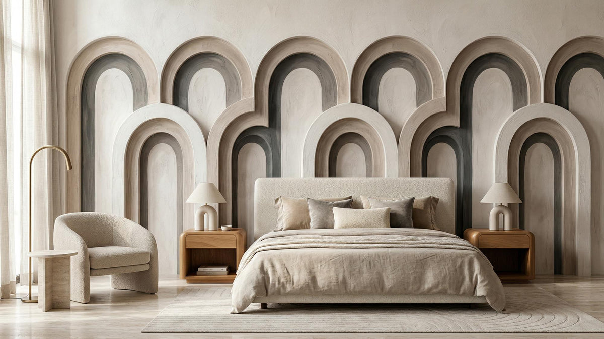 Modern Beige wallpaper for Bedroom