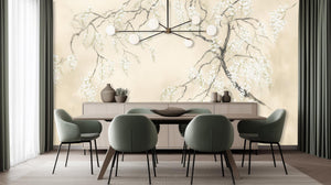 Modern Beige wallpaper for Dining Room