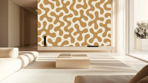 Modern Beige wallpaper for Living Room
