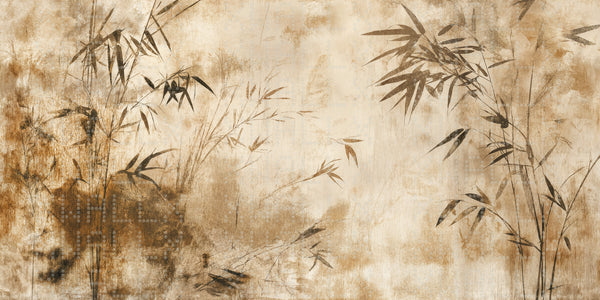 Serene Bamboo Silhouette Wallpaper - Sample