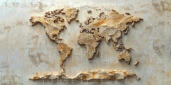 Textured World Map Wallpaper