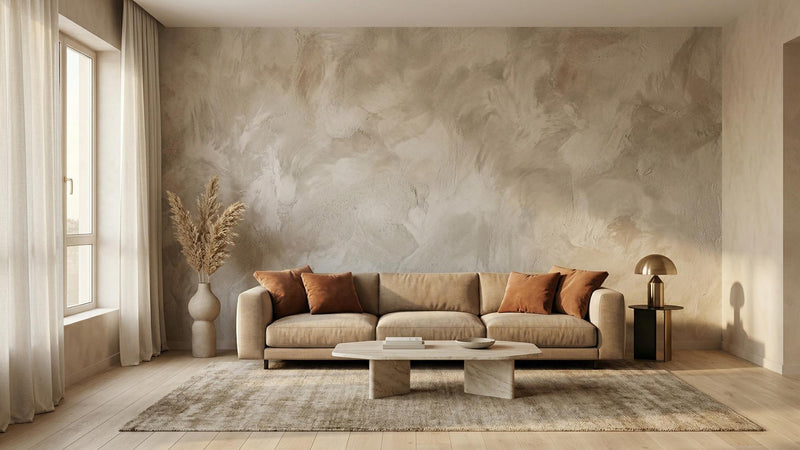 Modern Beige wallpaper for Living Room