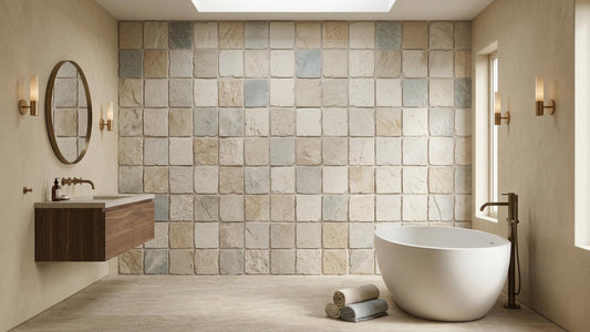 Rustic Beige wallpaper for Bathroom