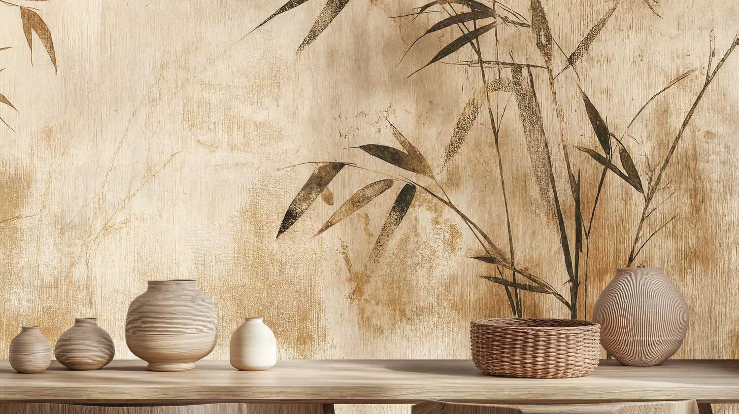 Rustic Beige wallpaper for Living Room