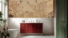 Traditional Beige wallpaper for Bathroom