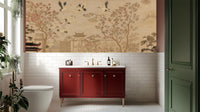 Traditional Beige wallpaper for Bathroom