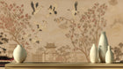 Traditional Beige wallpaper for Living Room