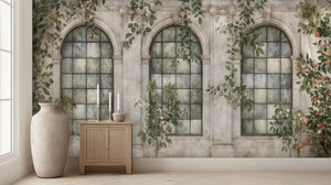 Traditional Beige wallpaper for Living Room