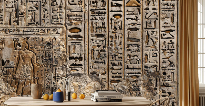 Traditional Beige wallpaper for Living Room