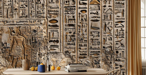 Traditional Beige wallpaper for Living Room