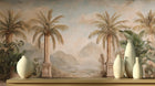 Tropical Beige wallpaper for Living Room