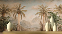 Tropical Beige wallpaper for Living Room
